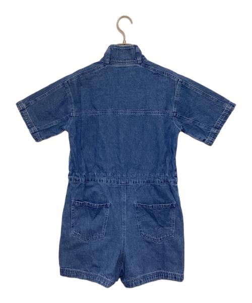 addias（アディダス）addias (アディダス) デニムジャンプスーツ ブルー サイズ:Mの古着・服飾アイテム