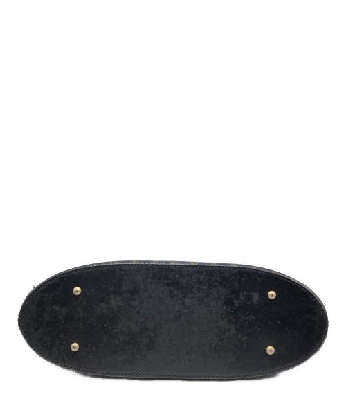 CELINE（セリーヌ）CELINE (セリーヌ) ヴィンテージ マカダム ブラゾン トリオンフ ミニハンドバッグ ブラウン×ブラックの古着・服飾アイテム