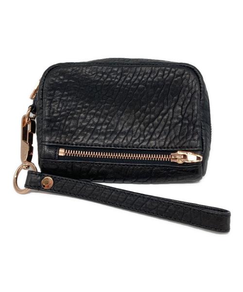 ALEXANDER WANG（アレキサンダー・ワン）ALEXANDER WANG (アレキサンダーワン) ラウンドジップミニバッグ ブラックの古着・服飾アイテム