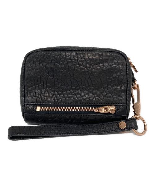 ALEXANDER WANG（アレキサンダー・ワン）ALEXANDER WANG (アレキサンダーワン) ラウンドジップミニバッグ ブラックの古着・服飾アイテム