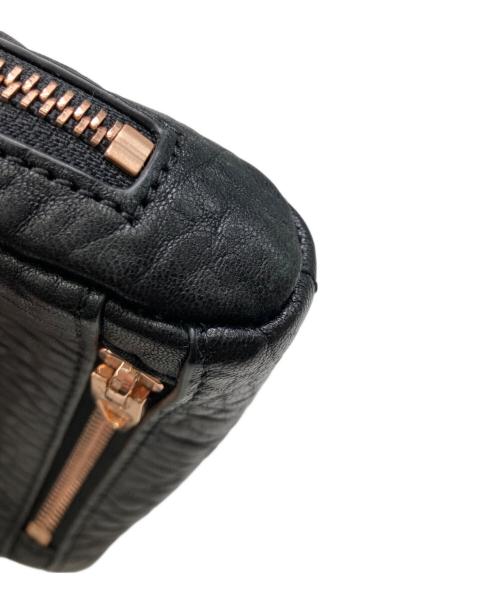 ALEXANDER WANG（アレキサンダー・ワン）ALEXANDER WANG (アレキサンダーワン) ラウンドジップミニバッグ ブラックの古着・服飾アイテム