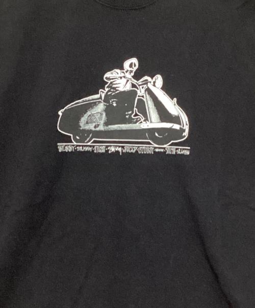 stussy（ステューシー）stussy (ステューシー) Skull Scooter Tee ブラック サイズ:Mの古着・服飾アイテム