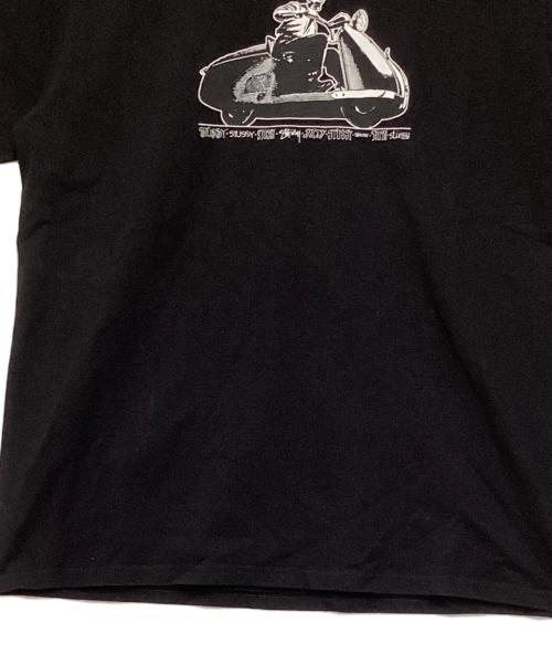 stussy（ステューシー）stussy (ステューシー) Skull Scooter Tee ブラック サイズ:Mの古着・服飾アイテム