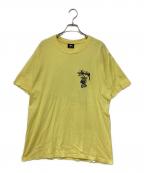 stussyステューシー）の古着「KNOWLEDGE IS KING Tee」｜イエロー