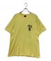 stussy（ステューシー）の古着「KNOWLEDGE IS KING Tee」｜イエロー