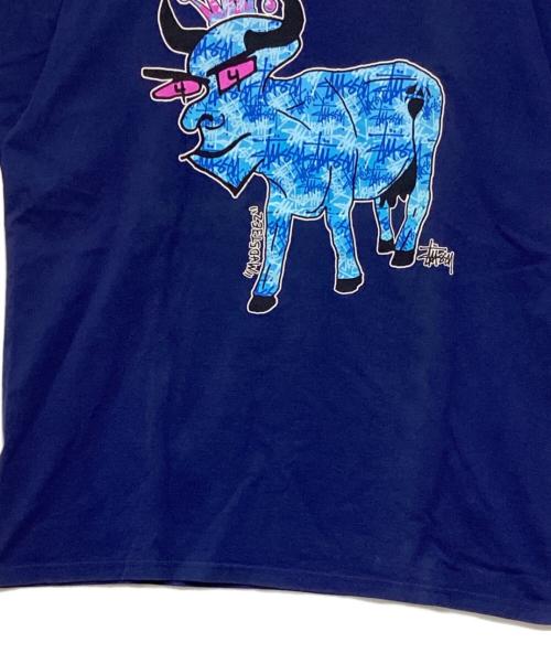 stussy（ステューシー）stussy (ステューシー) MADSTEEZ MADSTEEZ TEE ネイビー サイズ:Lの古着・服飾アイテム