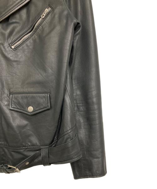 Denham（デンハム）Denham (デンハム) レザーダブルライダースジャケット ブラック サイズ:Sの古着・服飾アイテム