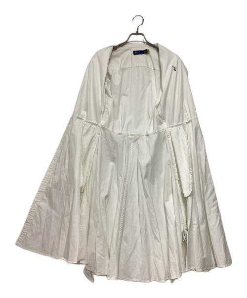 POLO RALPH LAUREN（ポロ・ラルフローレン）POLO RALPH LAUREN (ポロ・ラルフローレン) シャツワンピース ホワイト サイズ:０の古着・服飾アイテム