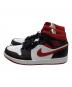 NIKE (ナイキ) Air Jordan 1 Mid ホワイト×ブラック×レッド サイズ:26.5cm：7000円