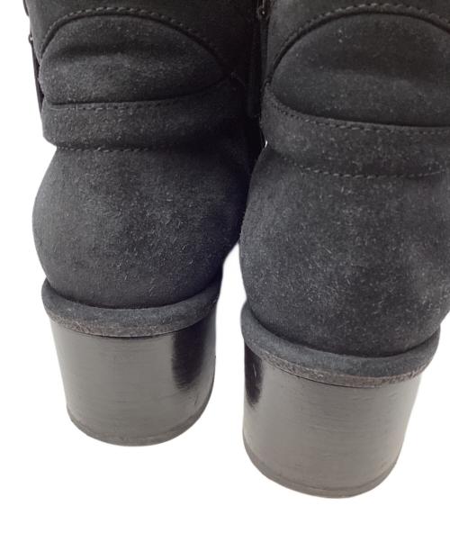 CHANEL（シャネル）CHANEL (シャネル) ココマーク マトラッセ ムートン ショートブーツ ブラック サイズ:38の古着・服飾アイテム