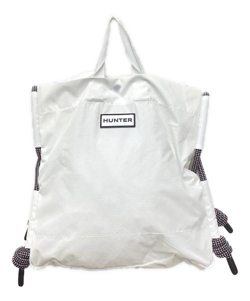 HUNTER（ハンター）HUNTER (ハンター) Adam et Rope (アダム エ ロペ) 別注トラベルナイロントートバッグ ホワイトの古着・服飾アイテム