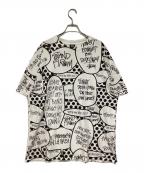 stussyステューシー）の古着「ショーンフォントプリントTシャツ」｜ホワイト×ブラック