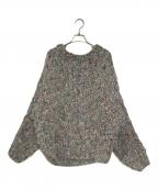 POODLEプードル）の古着「Poodle Moth Knit Top」｜グレー