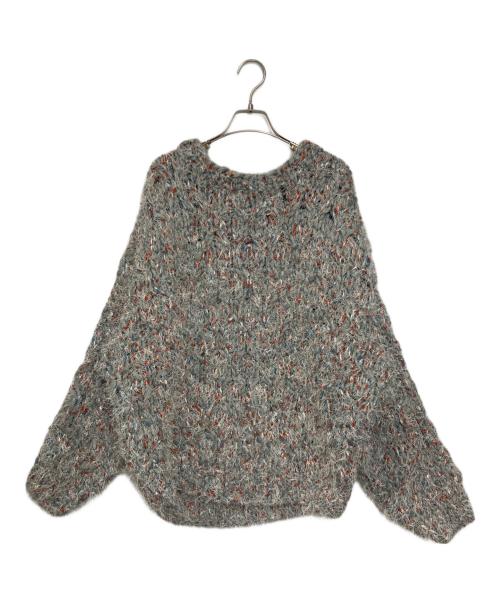 POODLE（プードル）POODLE (プードル) Poodle Moth Knit Top グレー サイズ:Fの古着・服飾アイテム