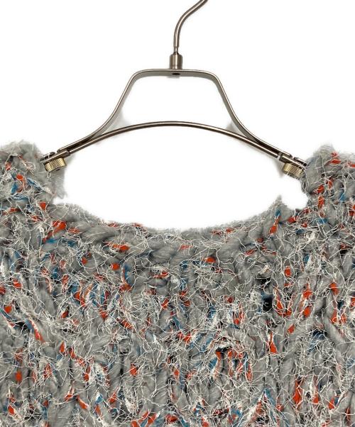 POODLE（プードル）POODLE (プードル) Poodle Moth Knit Top グレー サイズ:Fの古着・服飾アイテム