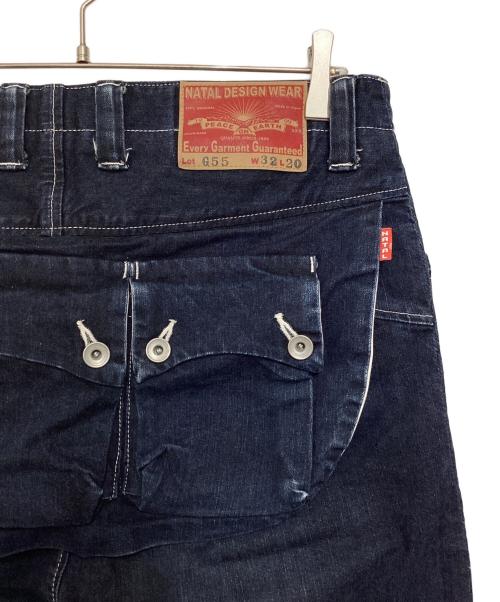 NATAL DESIGN（ネイタルデザイン）NATAL DESIGN (ネイタルデザイン) G55 Sarouel Flap Denim Pants ネイビー サイズ:32/20の古着・服飾アイテム