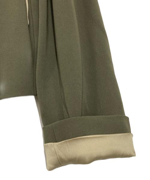 theory（セオリー）theory (セオリー) クロップドダブルジャケット オリーブの古着・服飾アイテム
