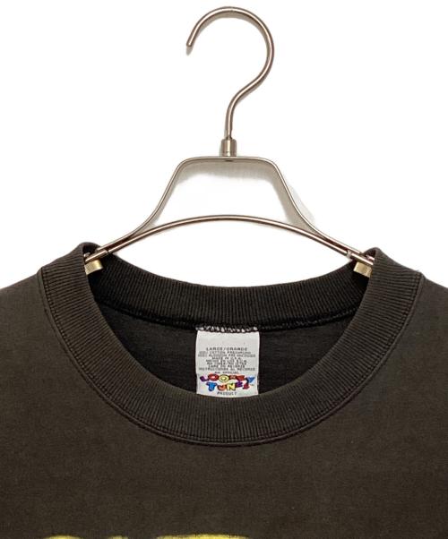 LOONEY TUNES（ルーニーチューンズ）LOONEY TUNES (ルーニーチューンズ) キャラクタープリントTシャツ(タズ) チャコールグレー サイズ:LARGEの古着・服飾アイテム