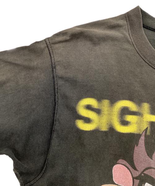 LOONEY TUNES（ルーニーチューンズ）LOONEY TUNES (ルーニーチューンズ) キャラクタープリントTシャツ(タズ) チャコールグレー サイズ:LARGEの古着・服飾アイテム