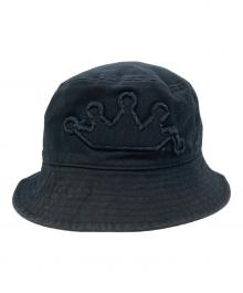 stussy（ステューシー）の古着「BUCKET HAT CROWN APPLIQUE」｜ブラック