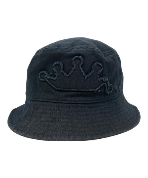 stussy（ステューシー）stussy (ステューシー) BUCKET HAT CROWN APPLIQUE ブラックの古着・服飾アイテム