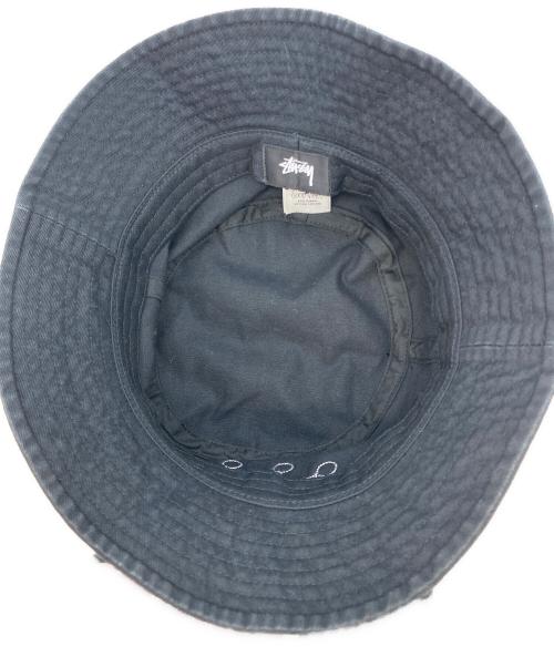 stussy（ステューシー）stussy (ステューシー) BUCKET HAT CROWN APPLIQUE ブラックの古着・服飾アイテム