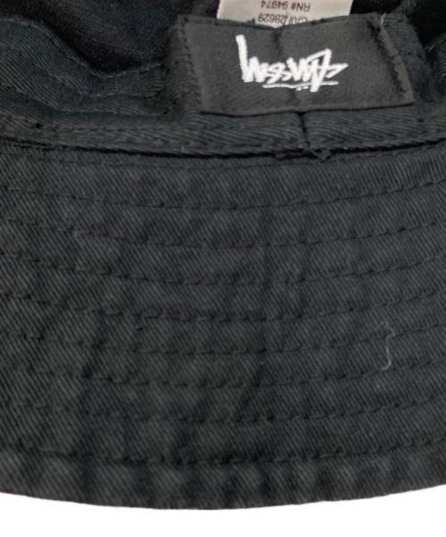 stussy（ステューシー）stussy (ステューシー) BUCKET HAT CROWN APPLIQUE ブラックの古着・服飾アイテム