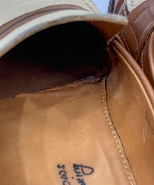 Jalan Sriwijaya（ジャランスリウァヤ）Jalan Sriwijaya (ジャランスリウァヤ) コインローファー ホワイト×ブラウン サイズ:39の古着・服飾アイテム