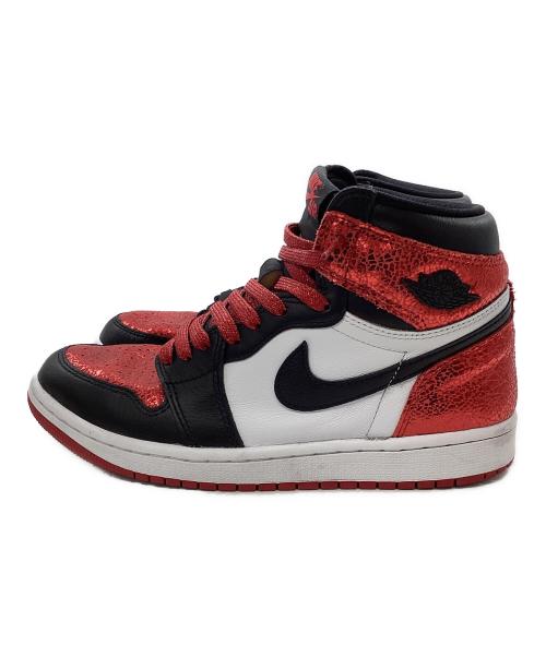 NIKE（ナイキ）NIKE (ナイキ) WMNS AIR JORDAN 1 RETRO HIGH OG レッド サイズ:US 8の古着・服飾アイテム