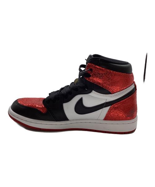 NIKE（ナイキ）NIKE (ナイキ) WMNS AIR JORDAN 1 RETRO HIGH OG レッド サイズ:US 8の古着・服飾アイテム
