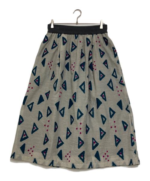 FUGA FUGA（フーガフーガ）FUGA FUGA (フーガフーガ) 三角ドット柄スカート グレー サイズ:Freeの古着・服飾アイテム