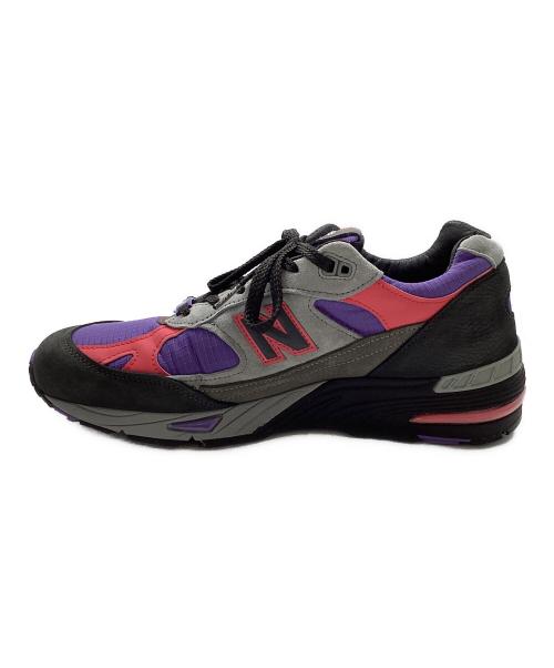 NEW BALANCE（ニューバランス）NEW BALANCE (ニューバランス) PALACE (パレス) コラボローカットスニーカー グレー×パープル サイズ:UK9 1/2の古着・服飾アイテム