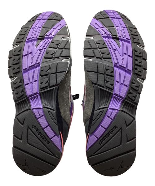 NEW BALANCE（ニューバランス）NEW BALANCE (ニューバランス) PALACE (パレス) コラボローカットスニーカー グレー×パープル サイズ:UK9 1/2の古着・服飾アイテム