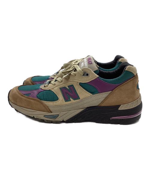 NEW BALANCE（ニューバランス）NEW BALANCE (ニューバランス) PALACE (パレス) コラボローカットスニーカー M991PAL ベージュ×パープル サイズ:28cmの古着・服飾アイテム