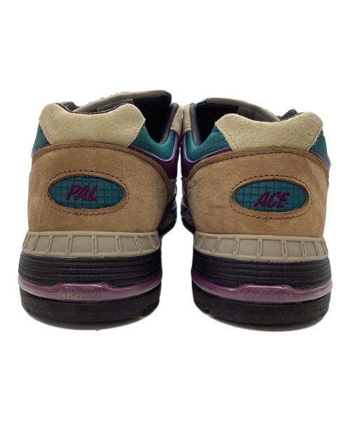 NEW BALANCE（ニューバランス）NEW BALANCE (ニューバランス) PALACE (パレス) コラボローカットスニーカー M991PAL ベージュ×パープル サイズ:28cmの古着・服飾アイテム