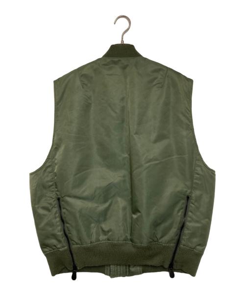 AVIREX（アヴィレックス）AVIREX (アヴィレックス) MA-1 ベスト カーキ サイズ:Lの古着・服飾アイテム