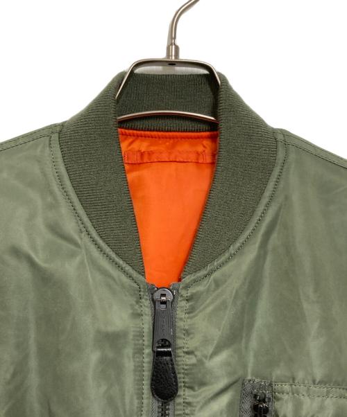 AVIREX（アヴィレックス）AVIREX (アヴィレックス) MA-1 ベスト カーキ サイズ:Lの古着・服飾アイテム