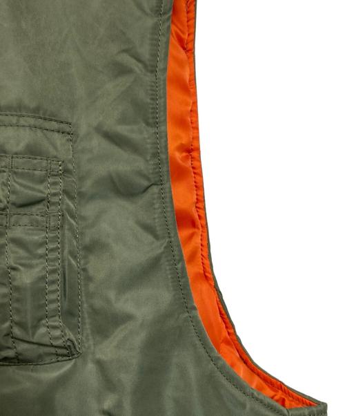 AVIREX（アヴィレックス）AVIREX (アヴィレックス) MA-1 ベスト カーキ サイズ:Lの古着・服飾アイテム
