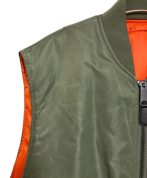 AVIREX（アヴィレックス）AVIREX (アヴィレックス) MA-1 ベスト カーキ サイズ:Lの古着・服飾アイテム