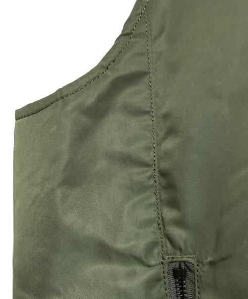 AVIREX（アヴィレックス）AVIREX (アヴィレックス) MA-1 ベスト カーキ サイズ:Lの古着・服飾アイテム