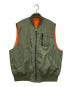 AVIREX（アヴィレックス）の古着「MA-1 ベスト」｜カーキ