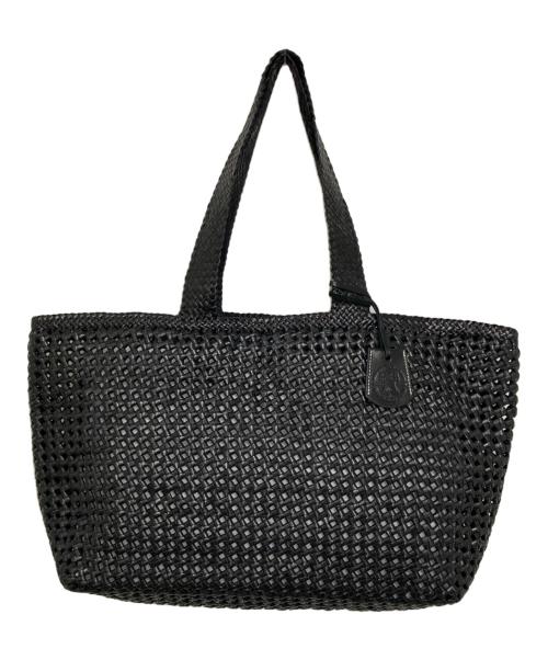 REN（レン）REN (レン) ゴートレザー メッシュ トートバッグ ブラックの古着・服飾アイテム