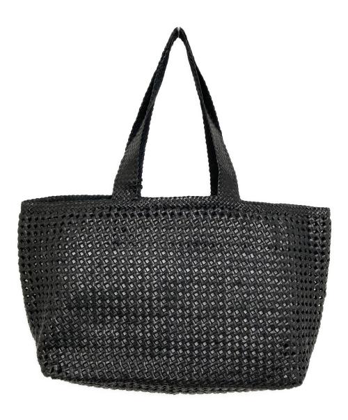 REN（レン）REN (レン) ゴートレザー メッシュ トートバッグ ブラックの古着・服飾アイテム