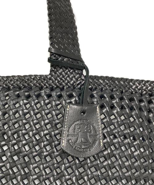 REN（レン）REN (レン) ゴートレザー メッシュ トートバッグ ブラックの古着・服飾アイテム