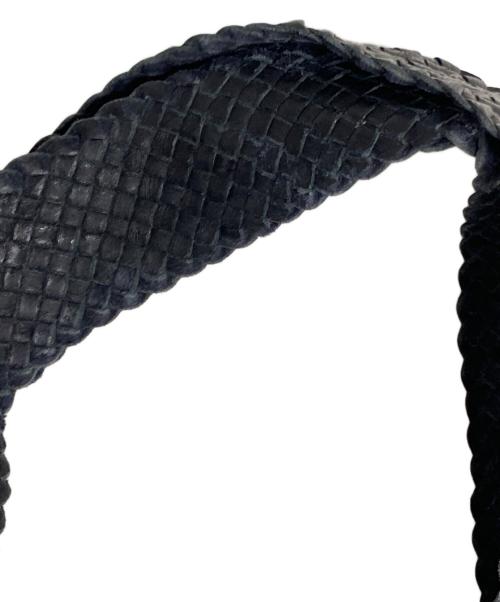 REN（レン）REN (レン) ゴートレザー メッシュ トートバッグ ブラックの古着・服飾アイテム