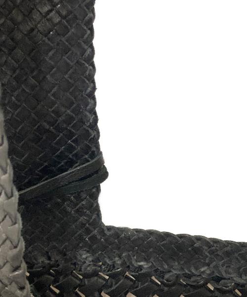 REN（レン）REN (レン) ゴートレザー メッシュ トートバッグ ブラックの古着・服飾アイテム