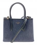 Kate Spadeケイトスペード）の古着「2WAYデニムバッグ」｜ブラック×インディゴ