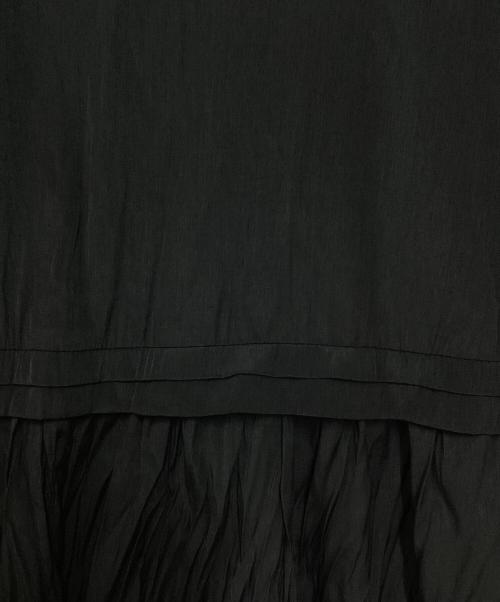 Loungedress（ラウンジドレス）Loungedress (ラウンジドレス) サテンティアードキャミワンピース ブラック サイズ:Fの古着・服飾アイテム