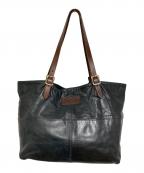 BUTLER VERNER SAILSバトラーバーナーセイルズ）の古着「レザートートバッグ」｜ブラック