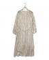 ne quittez pas (ヌキテパ) Cotton Voile Sedum Foil Print Shirring Dress ベージュ サイズ:S：13000円